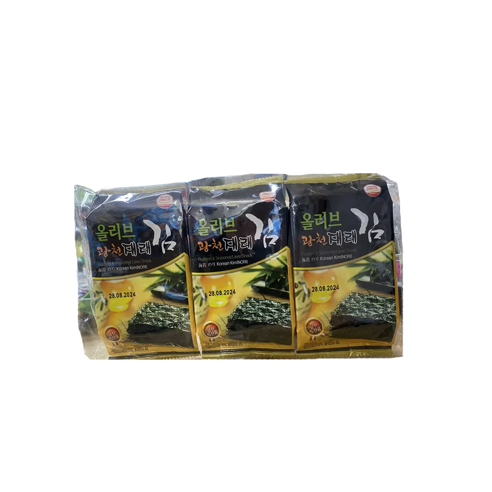 Snack de Alga Nori Coreano con Aceite de Oliva4g x 3