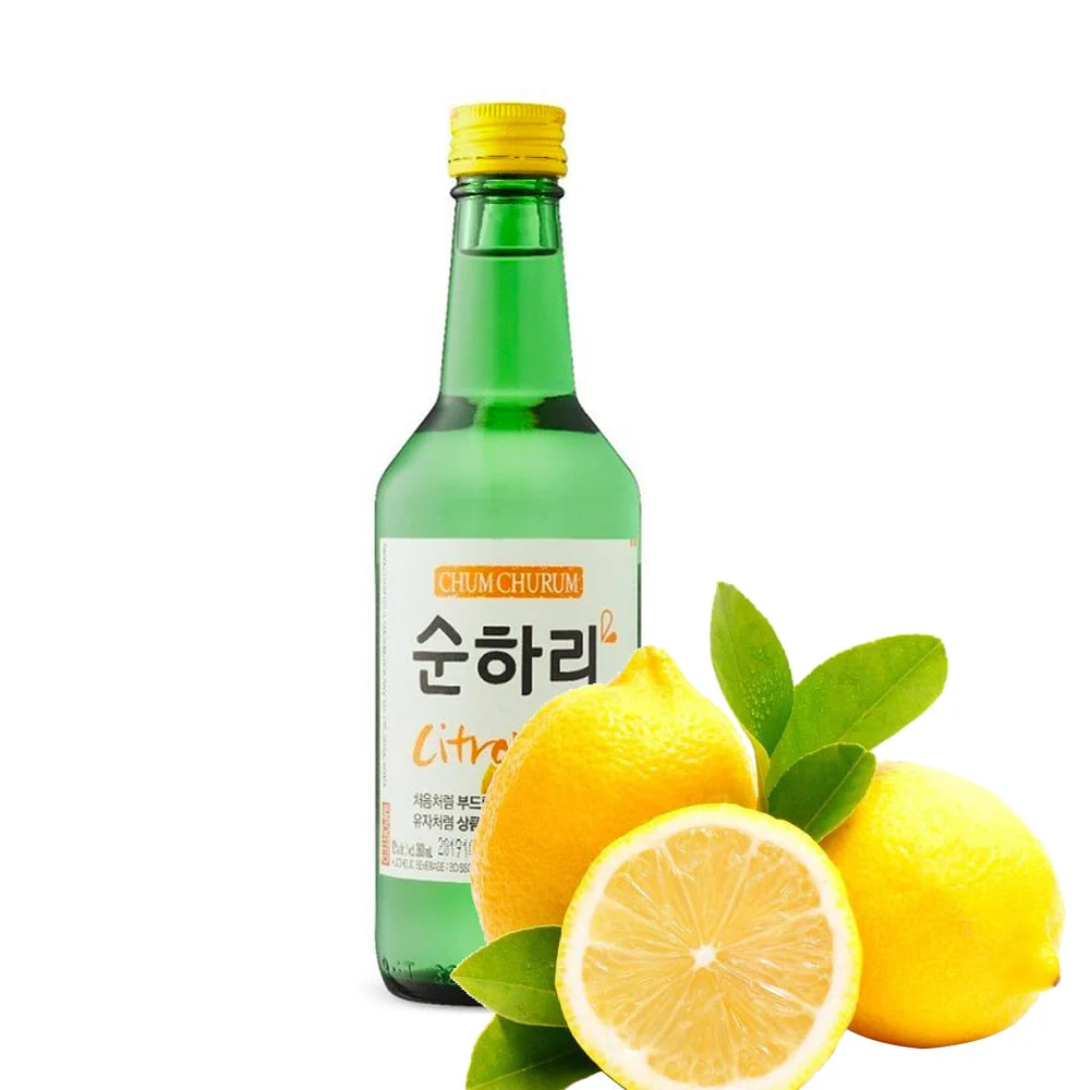 Soju Coreano Con Sabor Limón 360ml Chum Churum