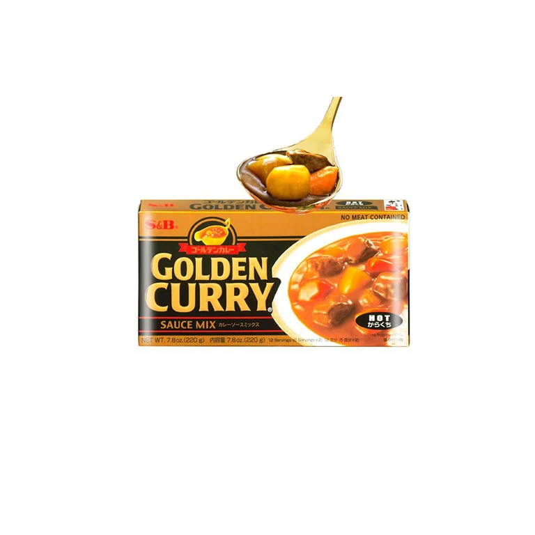 Tabletas pasta de curry Japonés muy picante 198g
