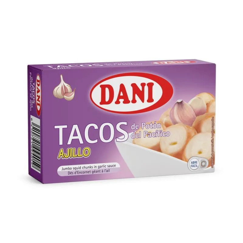 Tacos de Potón al Ajillo Dani