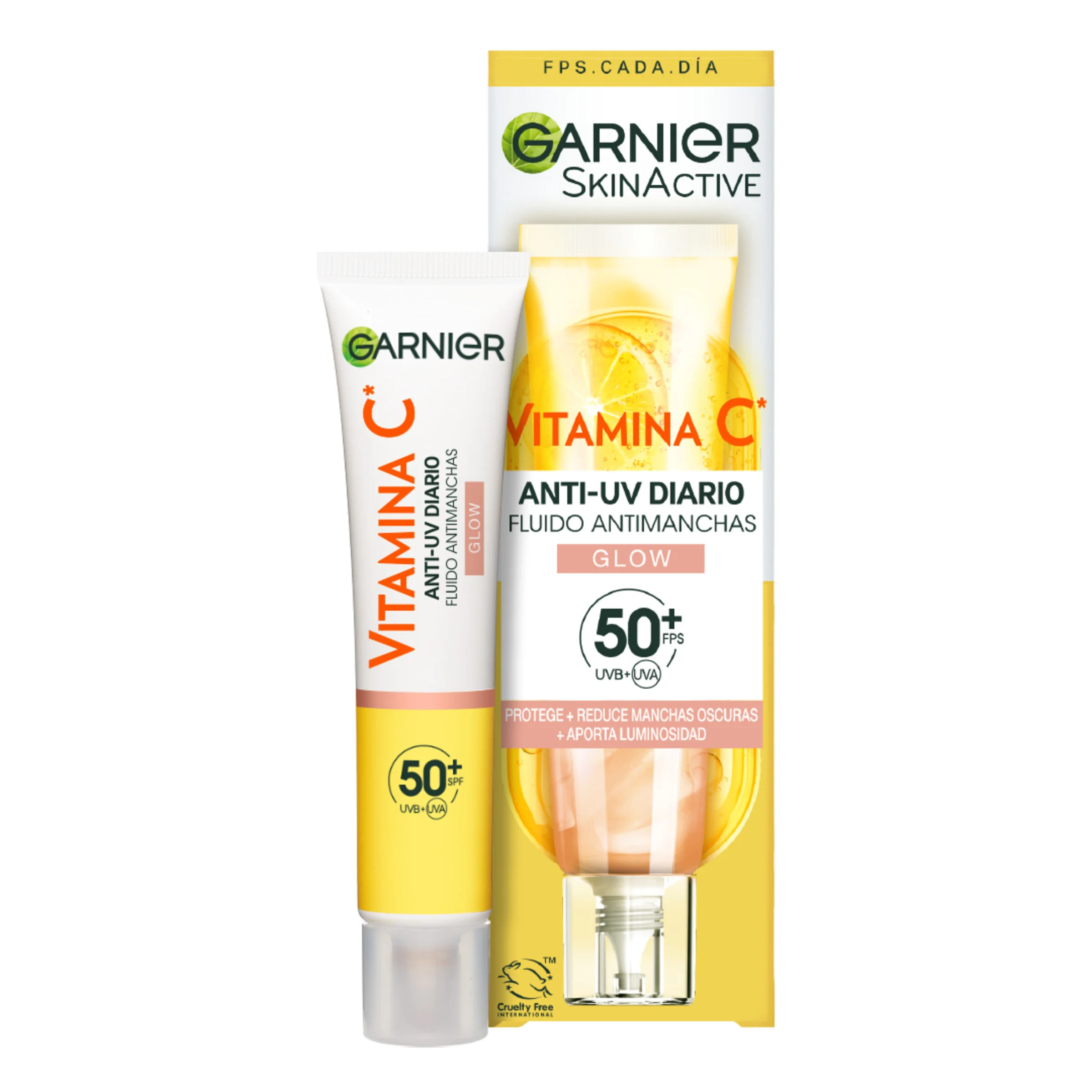 Tratamiento Facial Skinactive Garnier 40 ml Glow Sf+50