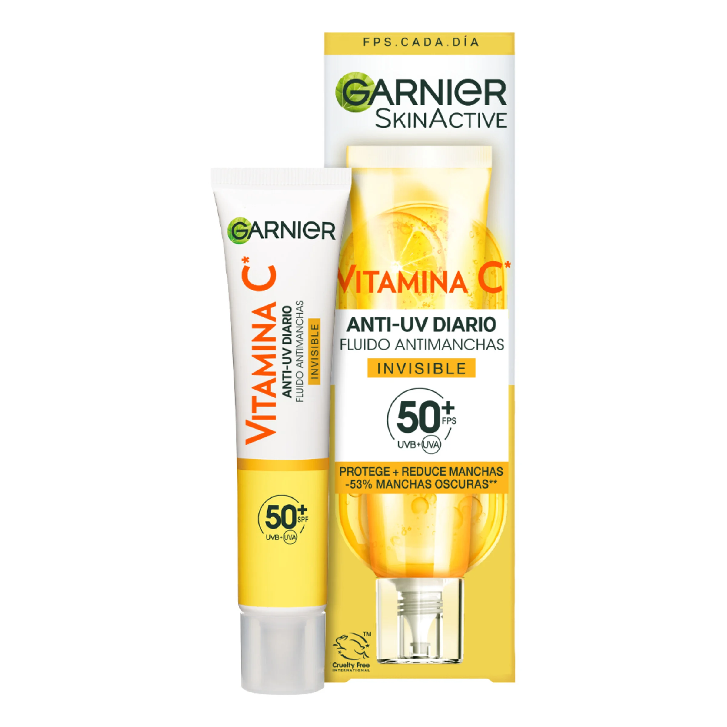 Tratamiento Facial Skinactive Garnier 40 ml Invisible Sf+50