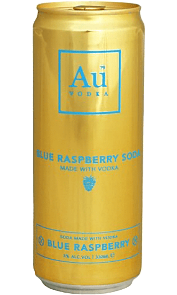 Vodka Au Blue Raspberry 33cl. C-12 Latas