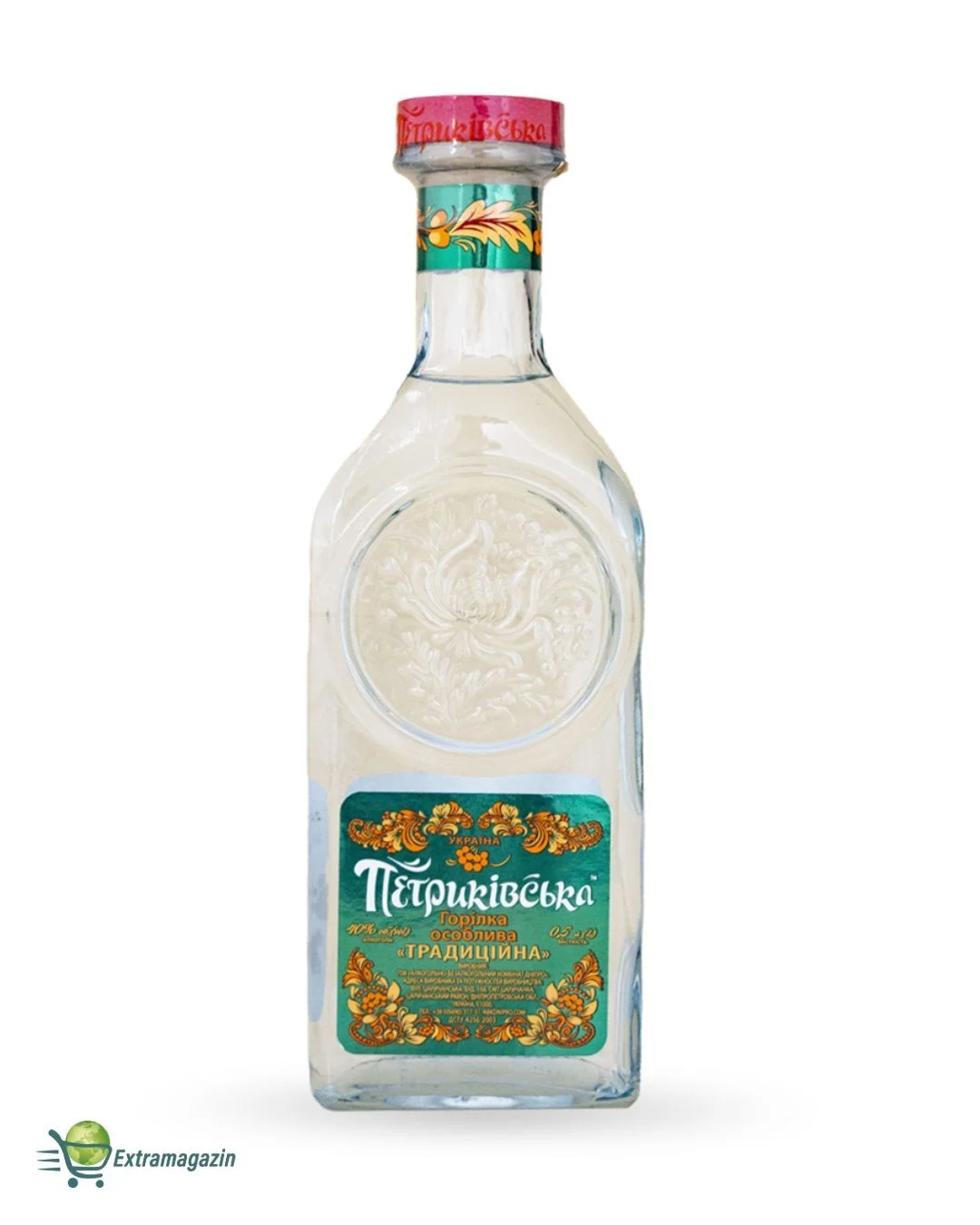 Vodka "PETRIKIVSKA TRADICIONAL" 40% vol. 12x500 ml