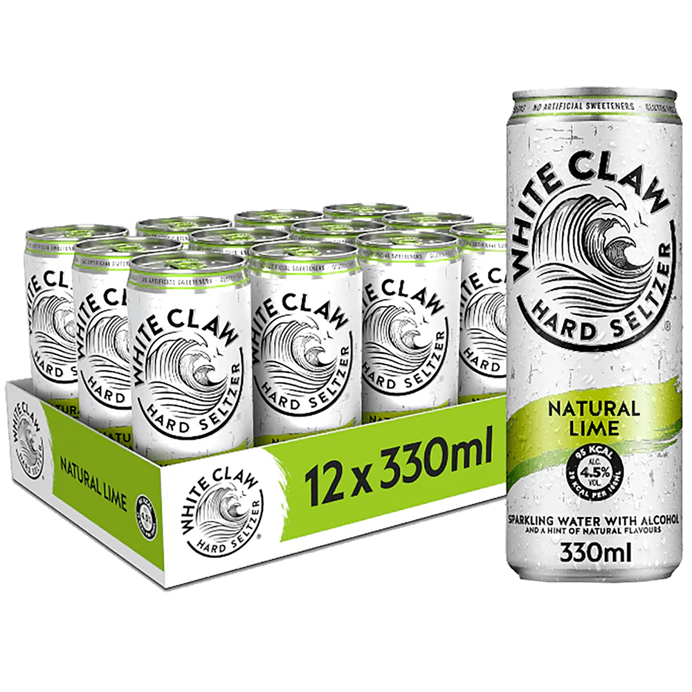 White Claw Hard Seltzer Natural Lime 33cl. C-12 Latas