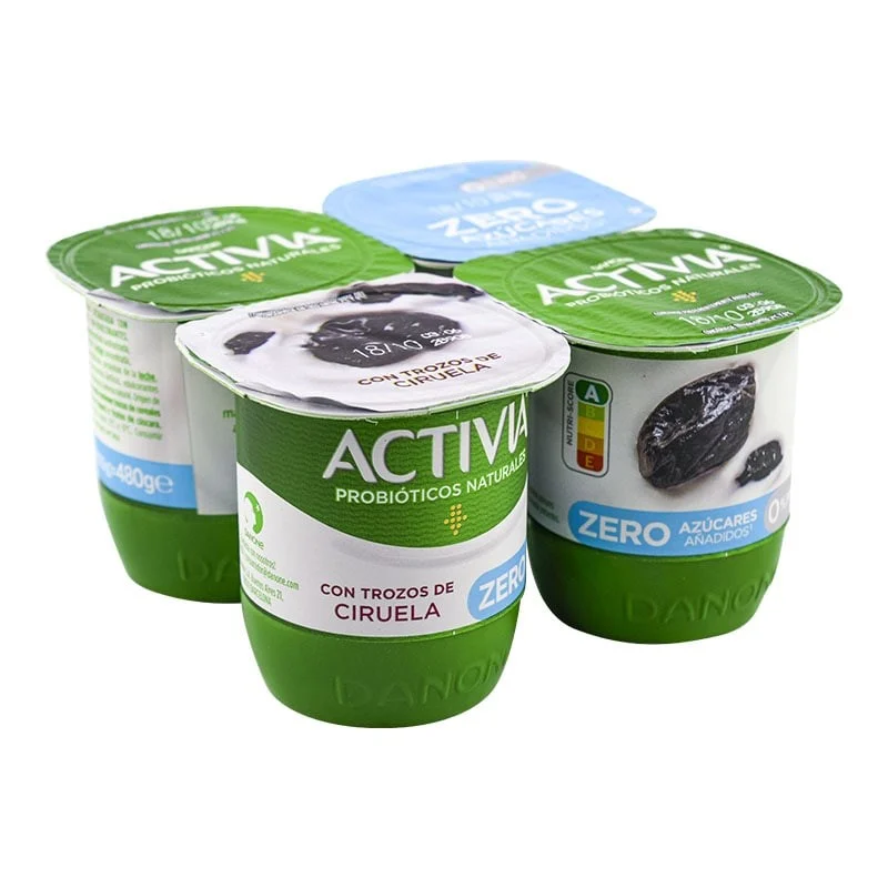 Yogur Activia con ciruela 0% 4x120 g