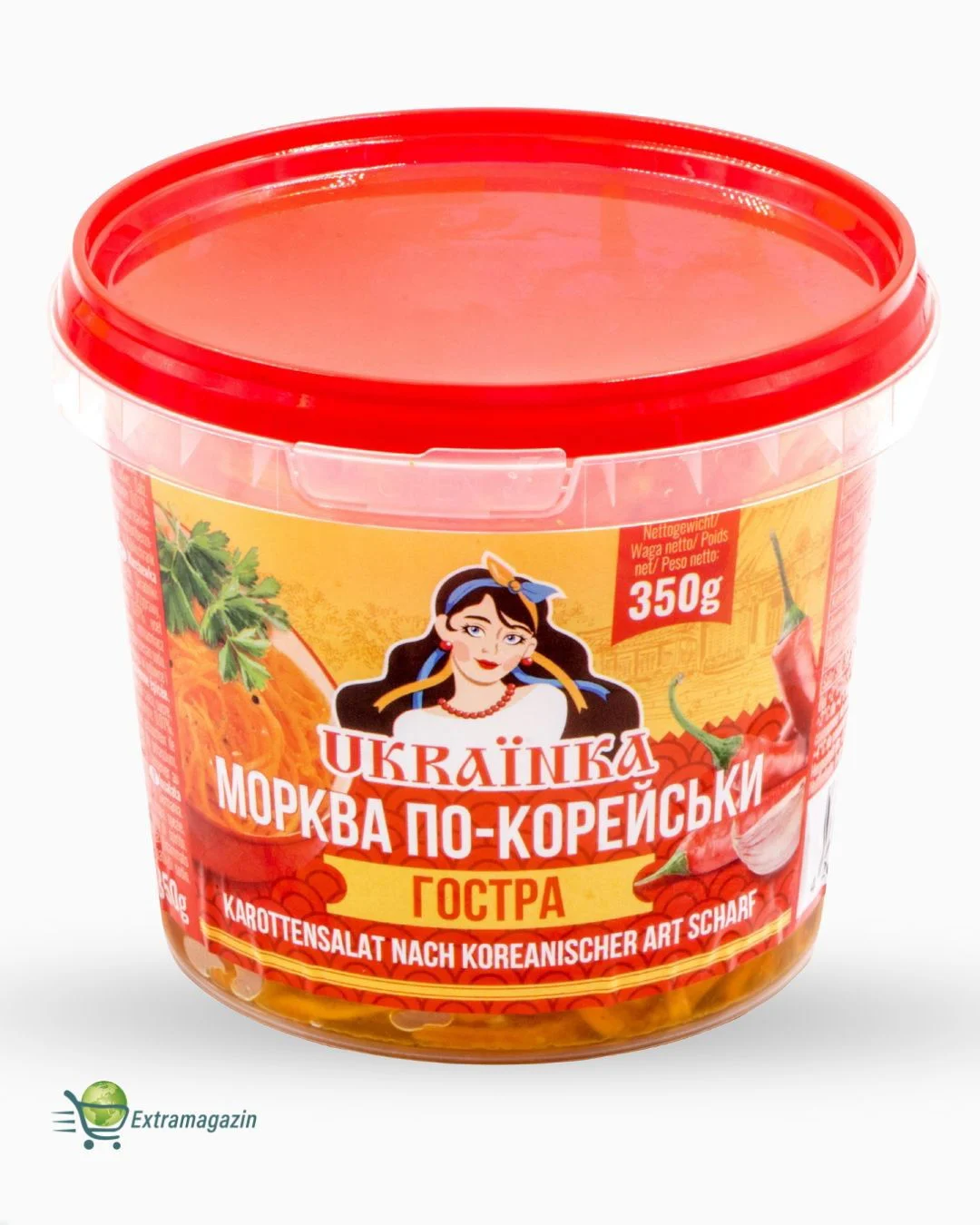 Zanahoria coreana picante 12x350g UKRAINKA